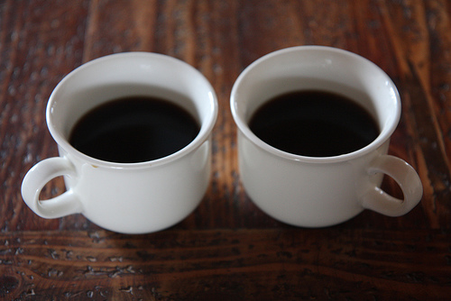 two coffee cups