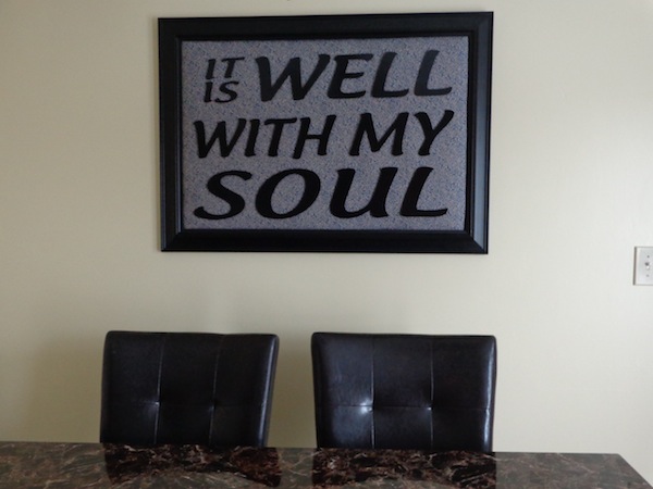 It Is Well With My Soul Wall Art - Not only is this phrase a beautiful hymn, but I chose this phrase because it has significant meaning to me!