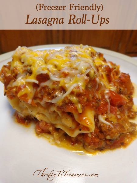These Freezer Friendly Lasagna Roll-Ups are so yummy, and a fabulous variation from regular ole' lasagna. This crowd pleaser is comfort food at its finest!