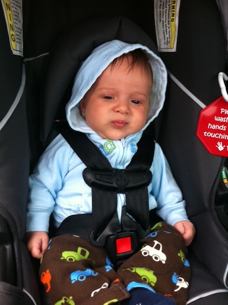 Dalton in car seat
