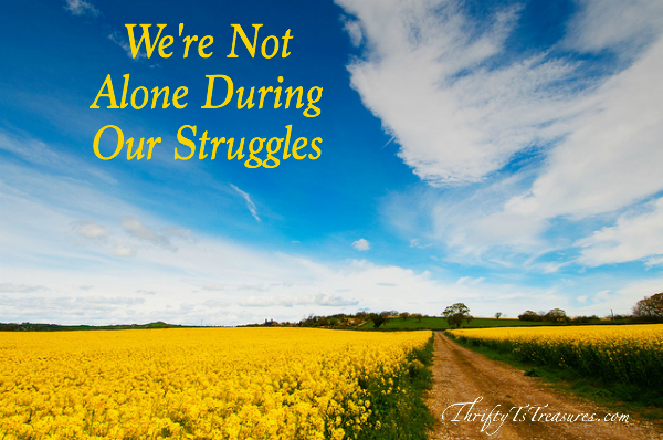 Were Not Alone During Our Struggles