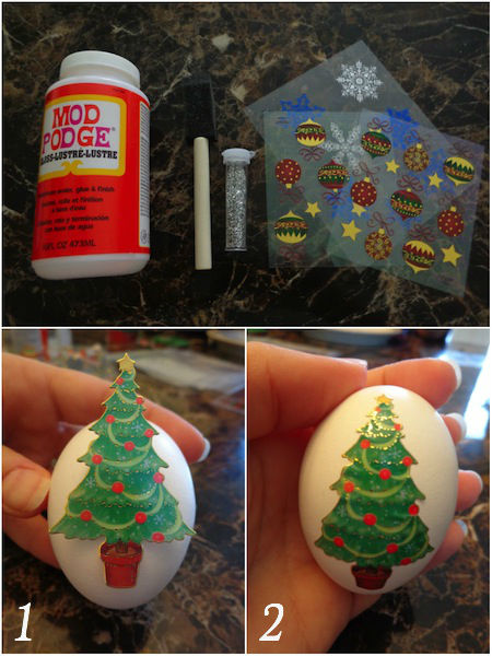 diy egg ornament collage