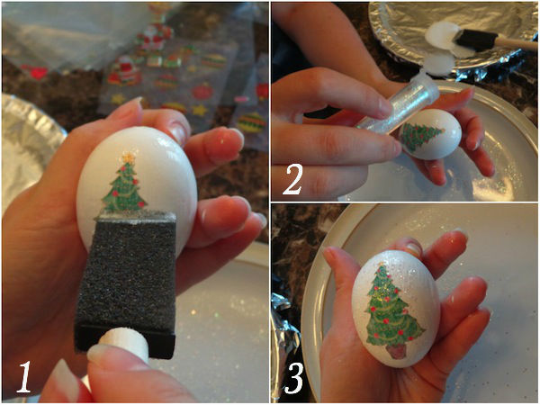 diy egg ornament collage