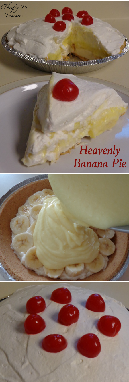 This Heavenly Banana Pie is absolutely fabulous! I love easy desserts and this is definitely one of those recipes!