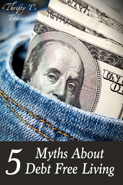 Debt free living definitely has its perks, but many people have their own ideas about the subject. Do you agree with these 5 myths about debt free living?