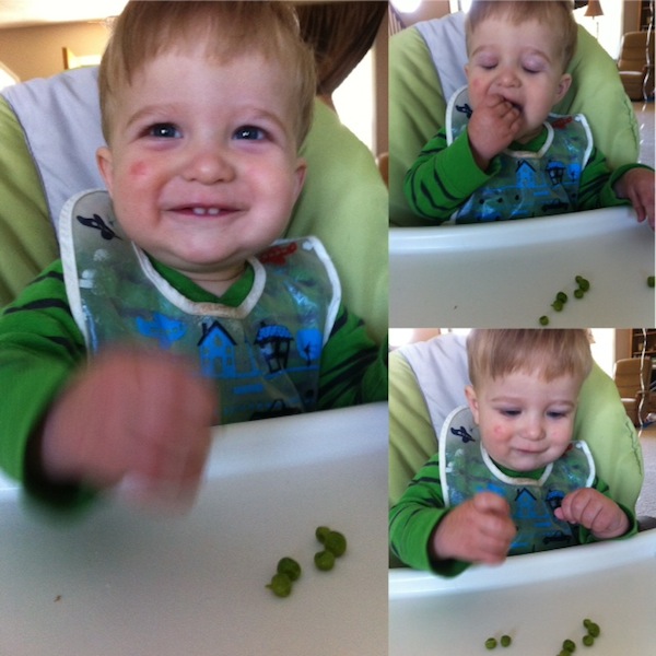 dalton eating peas