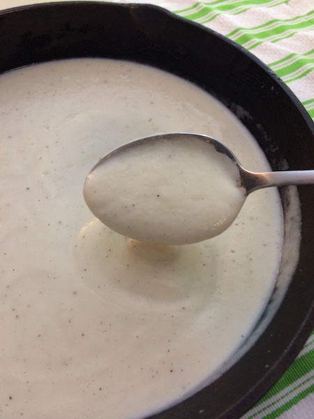 I've fallen in love with this amazingly easy cauliflower sauce and I know you're going to love it too. It's super simple to make and there are tons of recipes you can use it in. My favorite way to enjoy it is in lieu of cream of chicken soup or over pasta as a healthy and creamy alfredo sauce. It's also perfect with rice in a casserole or even as the sauce on a pizza. (As you can see there are a ton of uses.) This sauce is dairy free and has no cheese...unless you want to add some parmesan to the alfredo version.